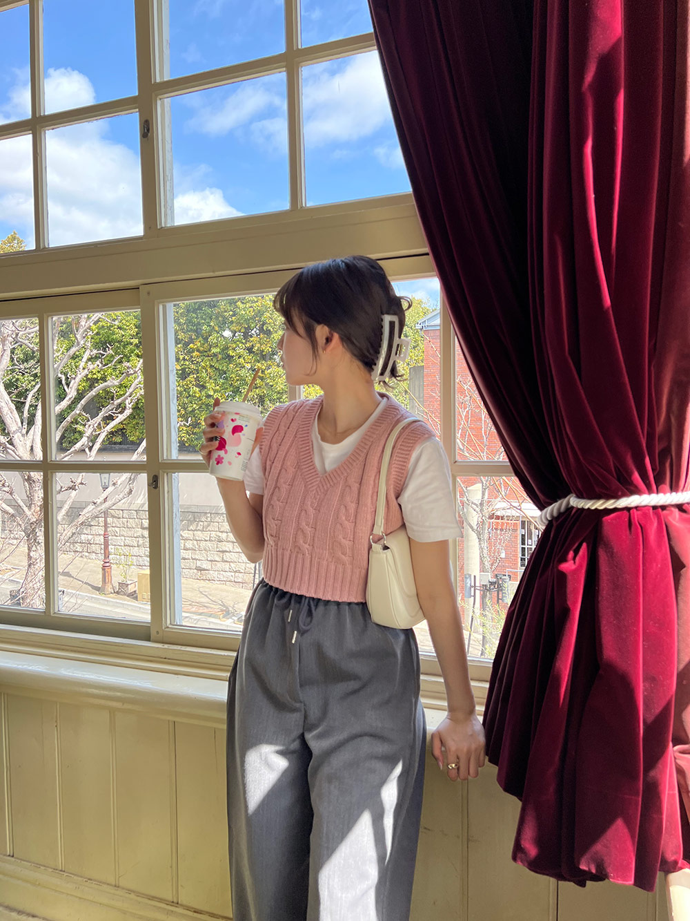 ショート丈ニットベスト | レディースファッション通販 - DHOLIC