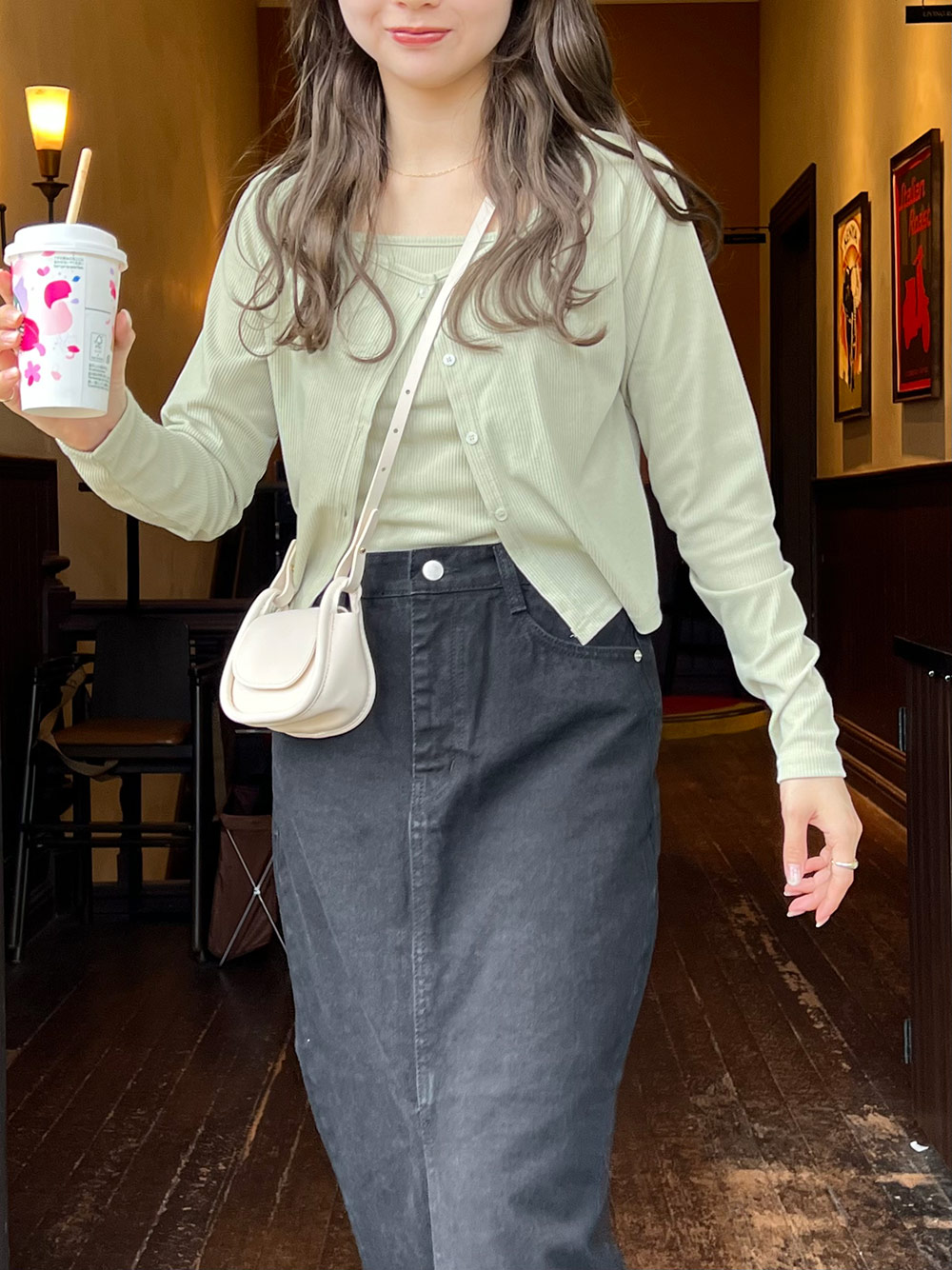 フロントスリットデニムスカート | 詳細画像13