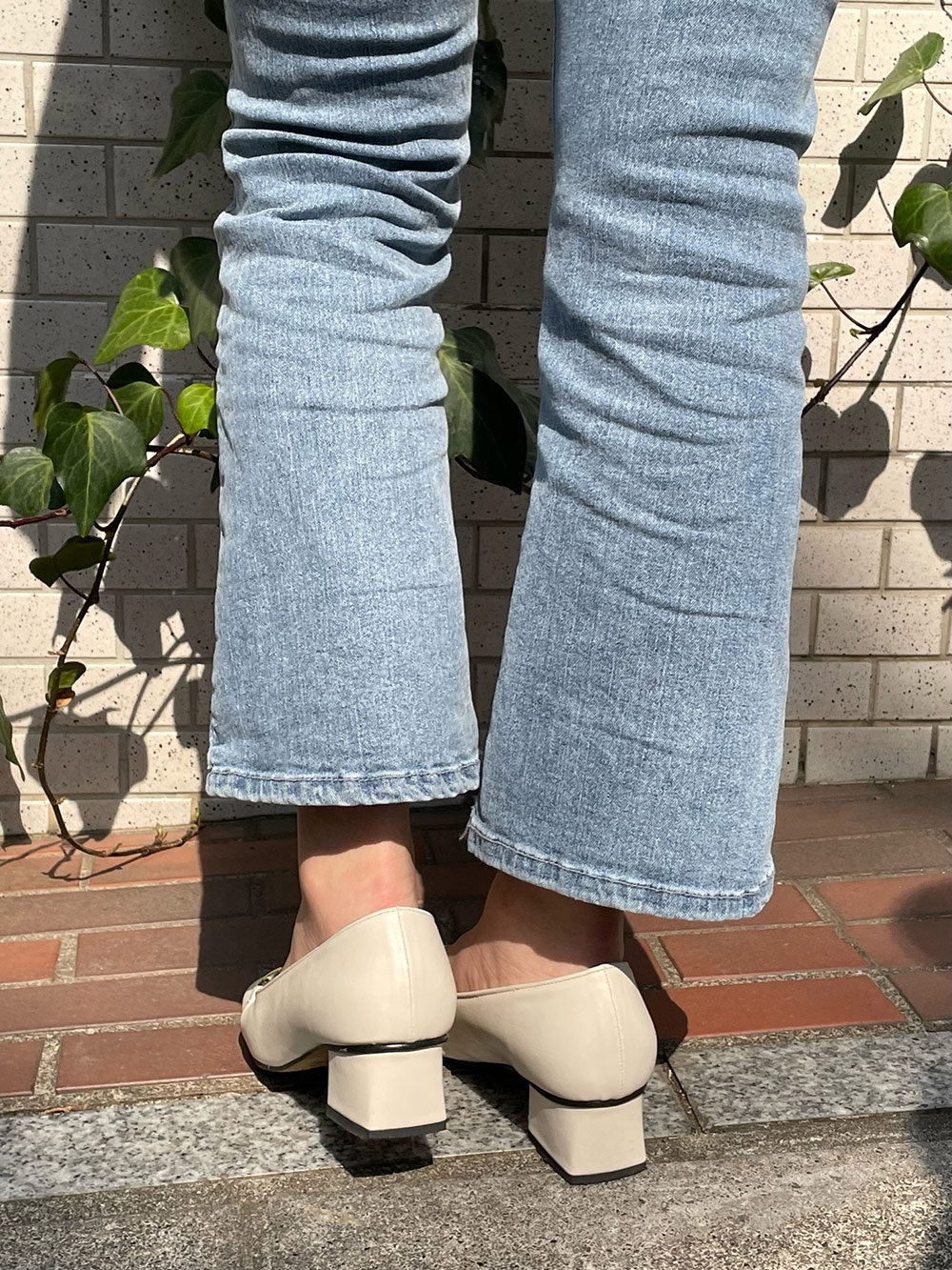 クロップドフレアデニムパンツ | レディースファッション通販