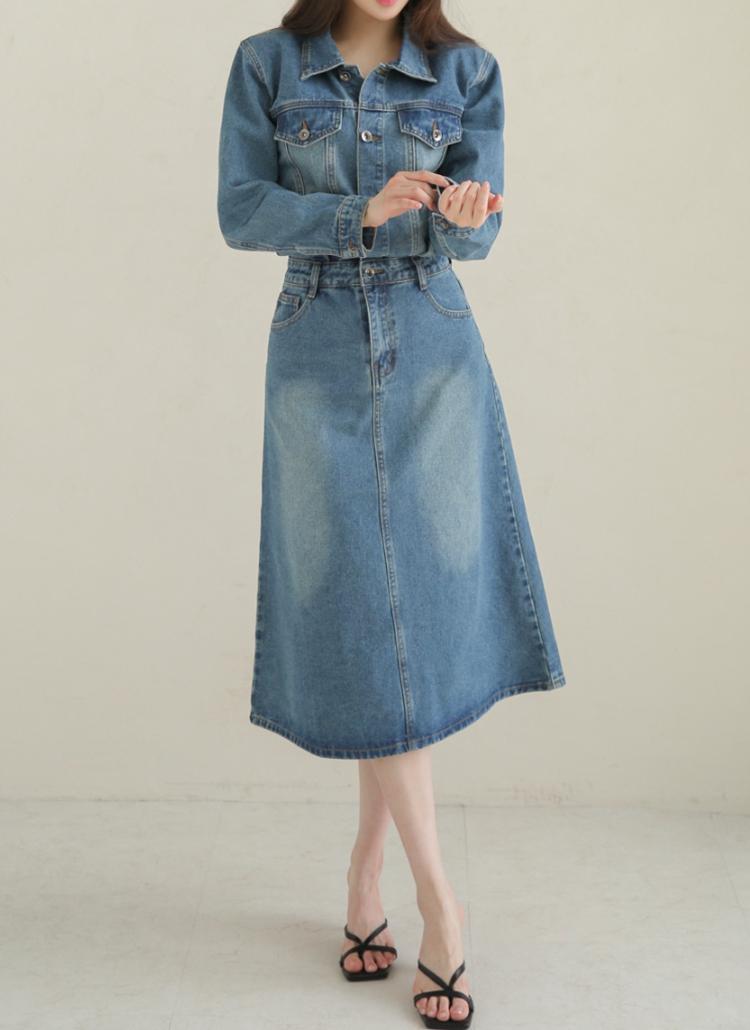 ウォッシュ デニムワンピース ショート r-3655 セール】V NECK DENIM S/OP ヴイネック デニム ショート