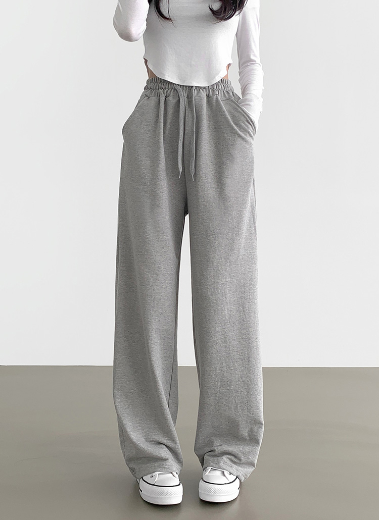 2TYPEロングワイドスウェットパンツ | レディースファッション