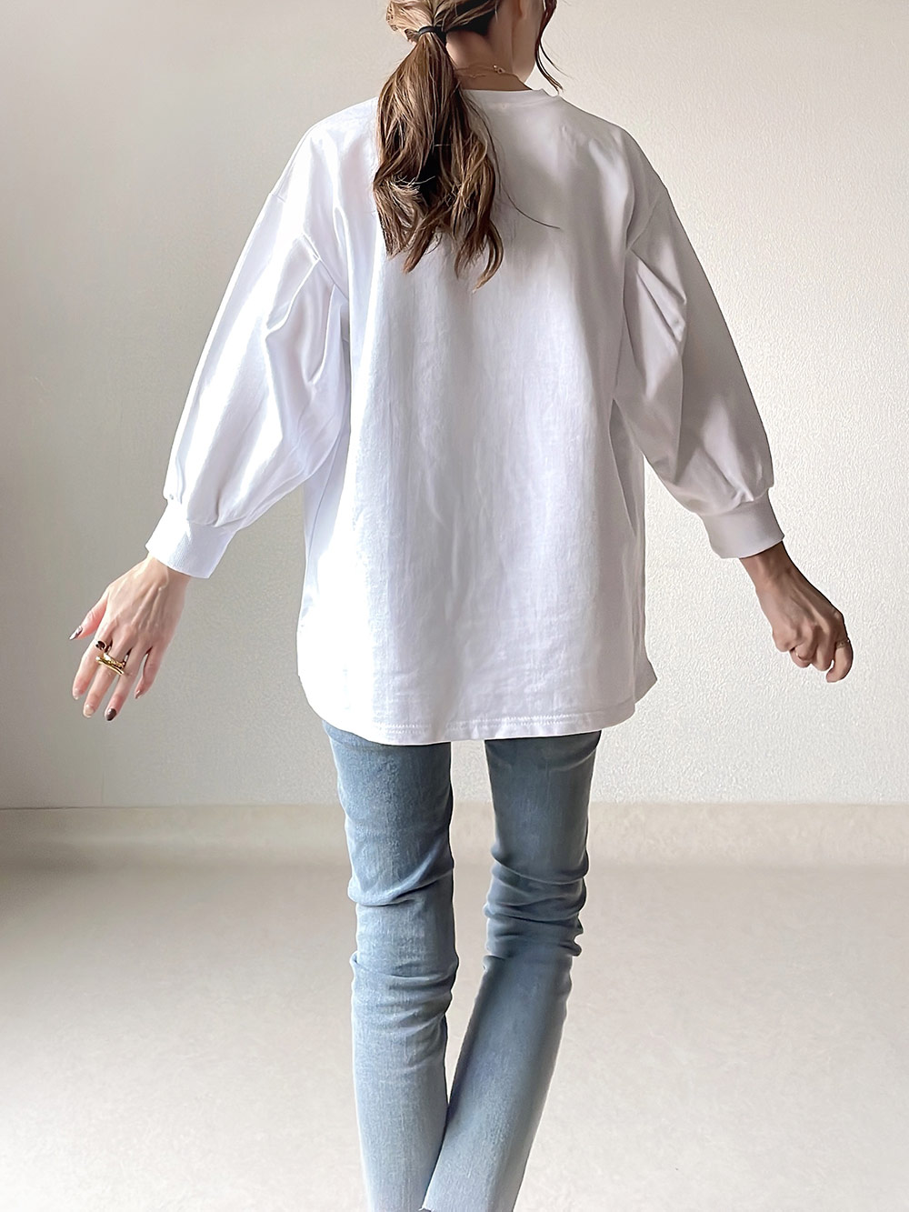 7分袖パフスリーブTシャツ | レディースファッション通販 - DHOLIC
