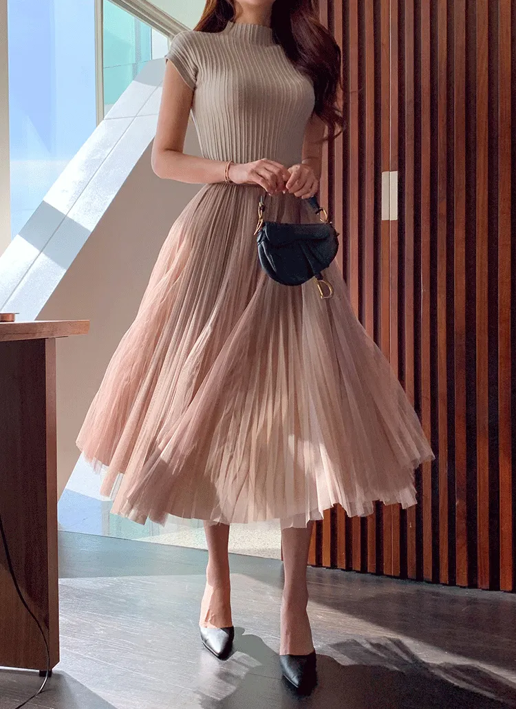 プリーツチュールスカート | minagram | 詳細画像1