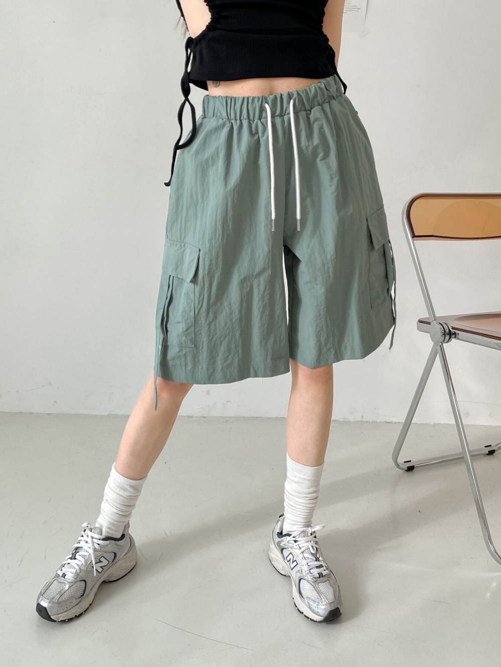 ドロストワイドカーゴハーフパンツ | レディースファッション