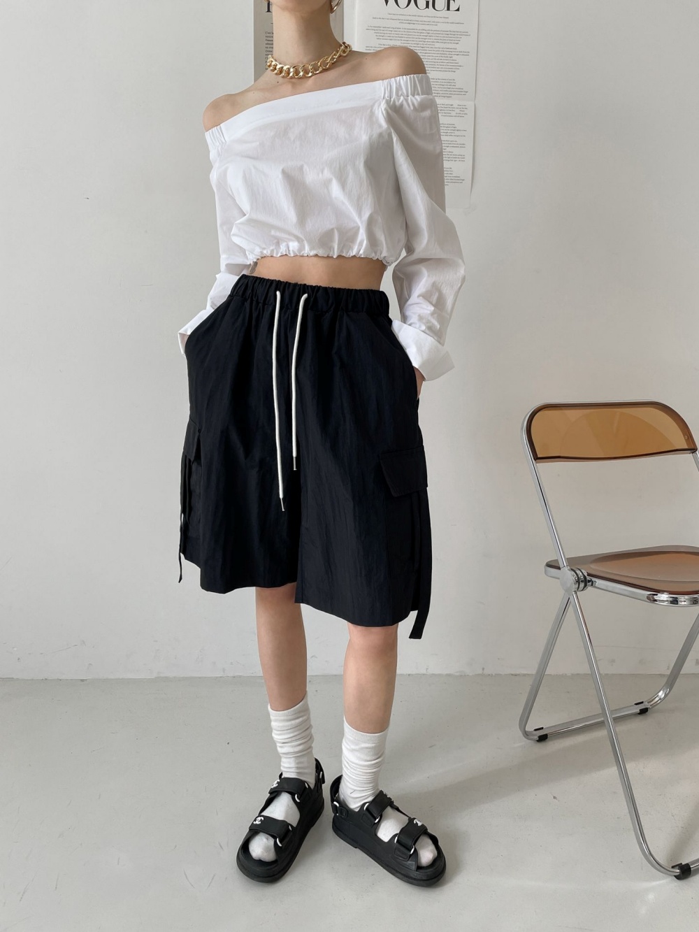 新品未使用　SORE D'CHOLE ワイド　ハーフパンツ 新品未使用 SORE D'CHOLE ワイド ハーフパンツ - メルカリ