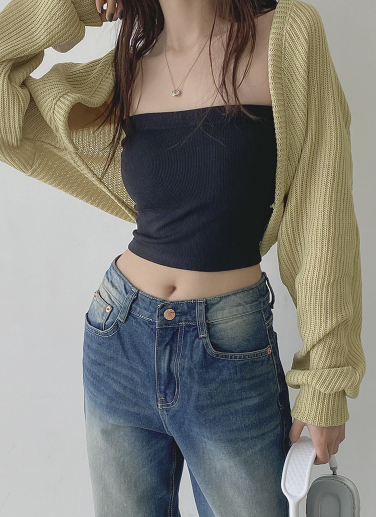 カップ内蔵クロップドチューブトップ | レディースファッション通販