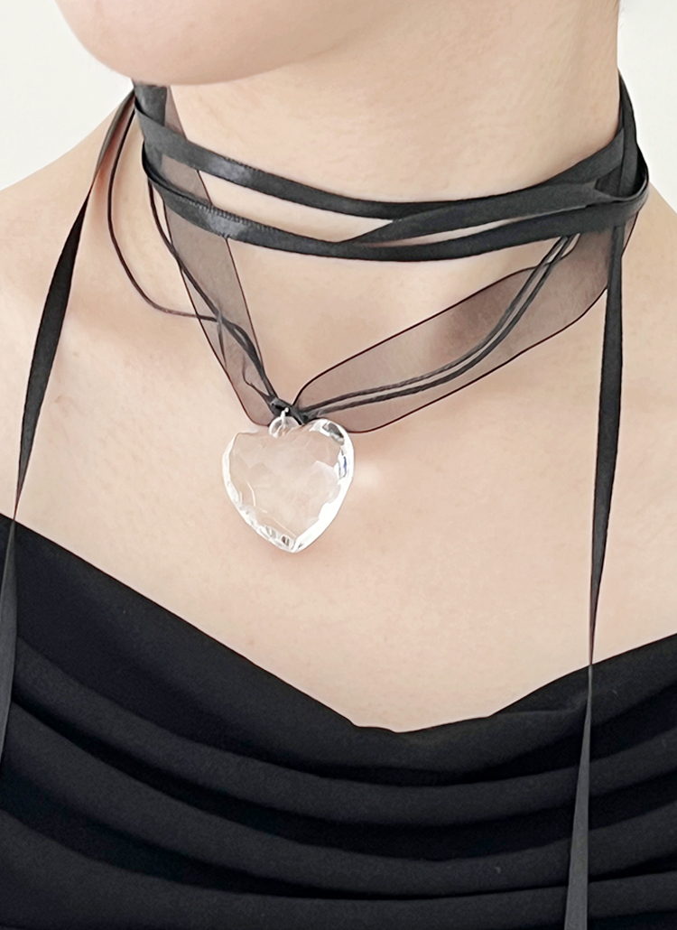 ハートシアーチョーカーネックレス | レディースファッション通販 - DHOLIC