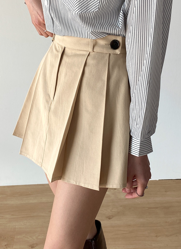 パンツ裏地プリーツミニスカート | レディースファッション通販 - DHOLIC