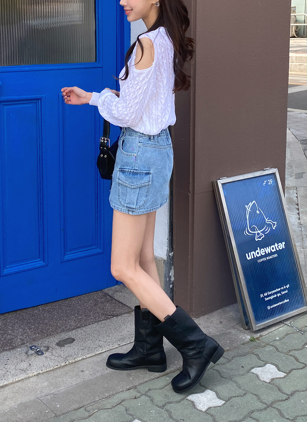 WEGO スカート　ミニスカート　デニム　SPINNS