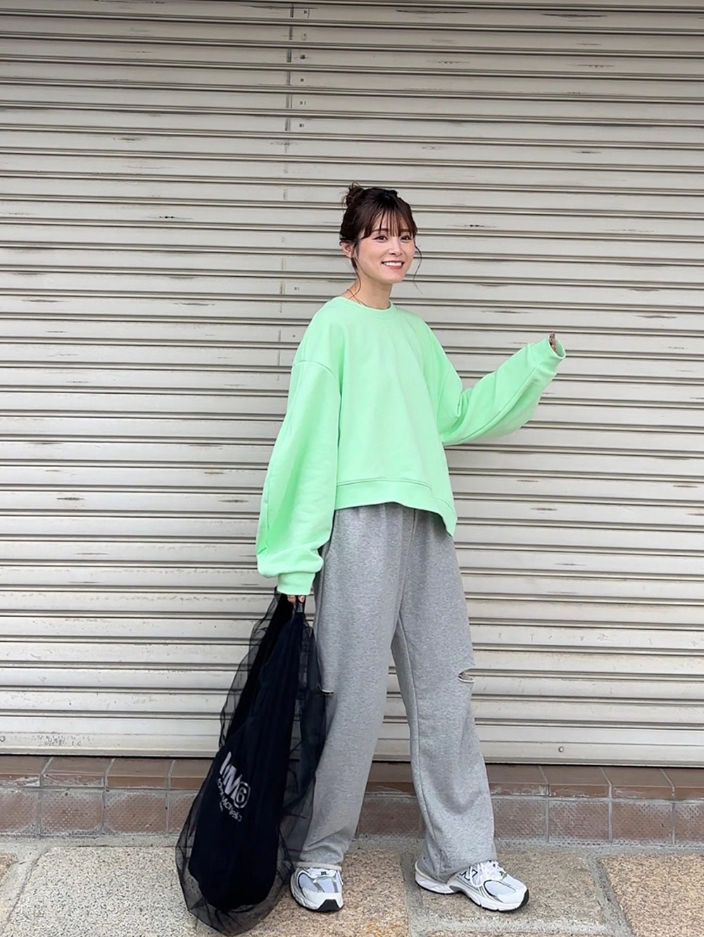 アシンメトリーデザインスウェット | レディースファッション