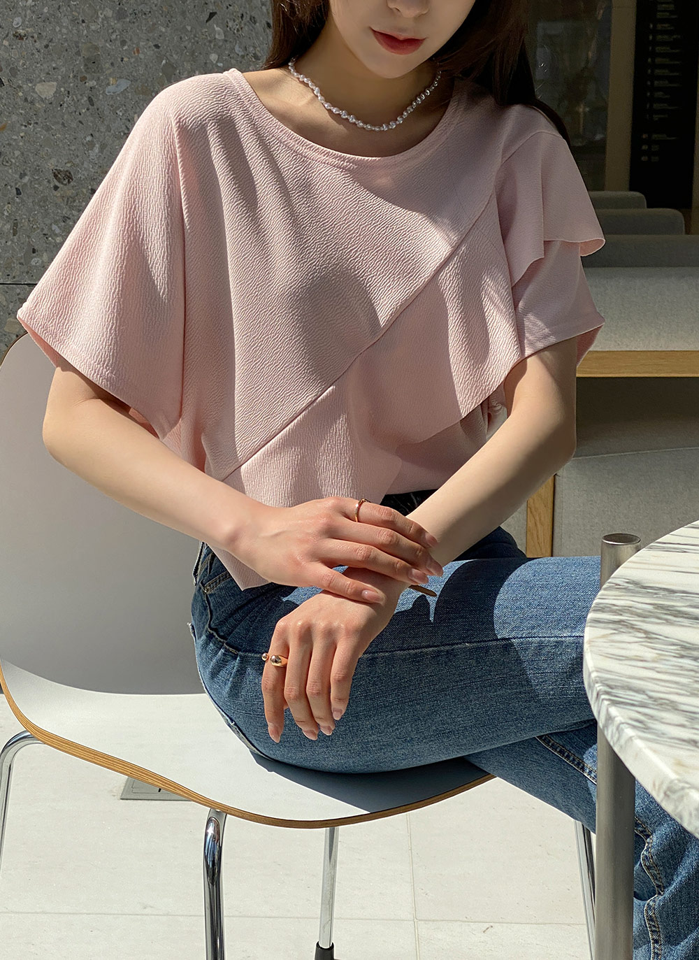 ダイアゴナルフリルTシャツ | DHOLIC | 詳細画像6