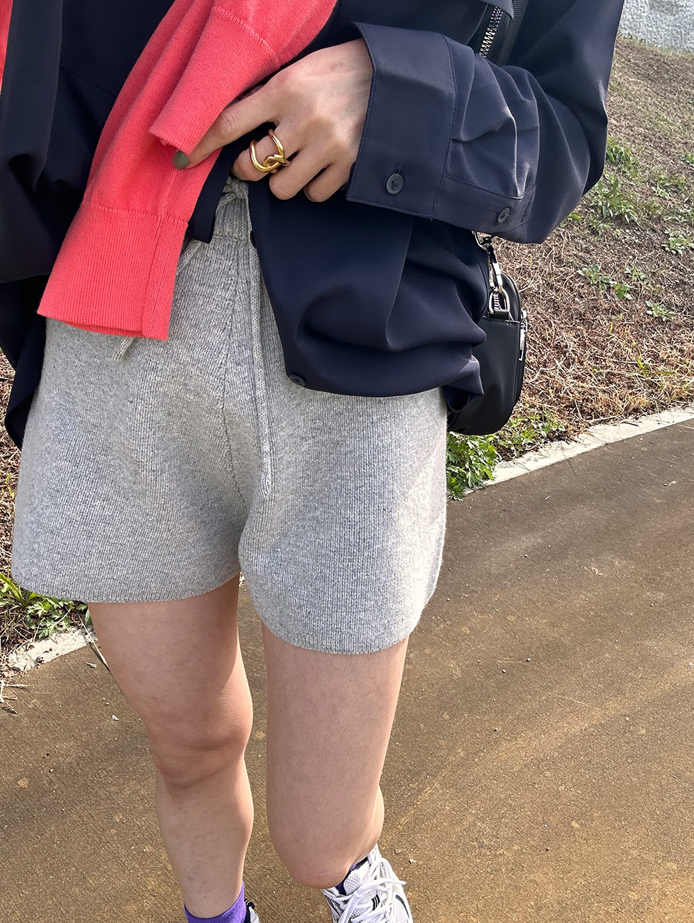 ウール混ニットショートパンツ | レディースファッション通販