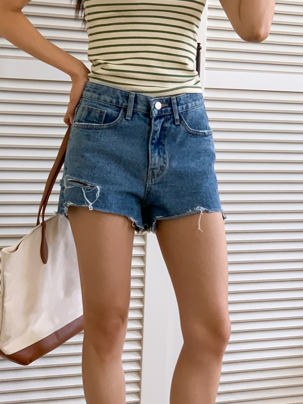 スリットショートデニムパンツ | 詳細画像4