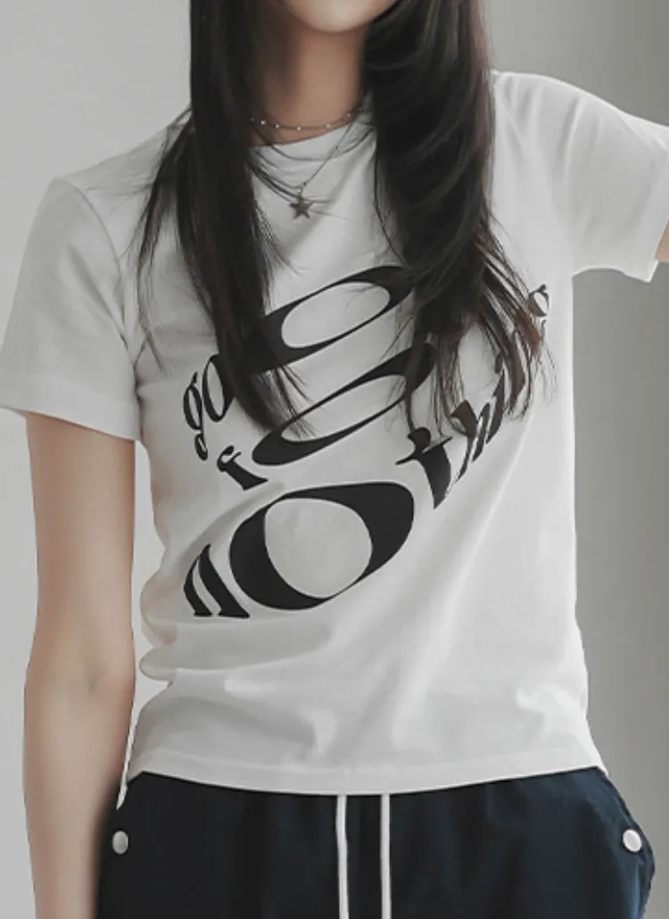 ワイドプリント半袖Tシャツ | Binarywon | 詳細画像1