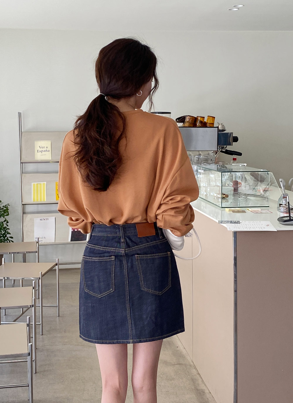 配色ステッチデニムミニスカート | レディースファッション通販 配色ステッチデニムミニスカート | レディースファッション通販