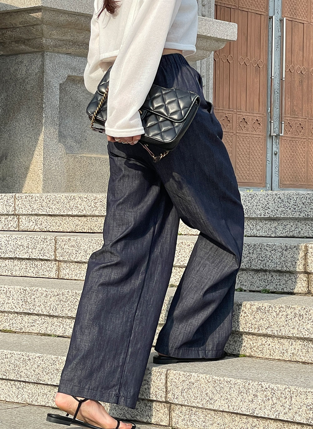 ノンフェイドストリングデニムパンツ | DHOLIC | 詳細画像2