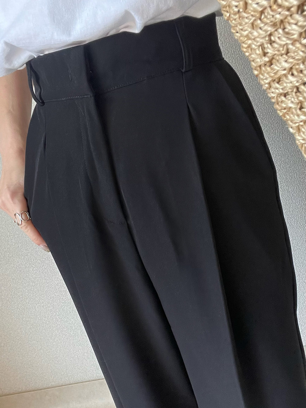 *再入荷*3丈★サイズが選べるタックワイドスラックス | 詳細画像15