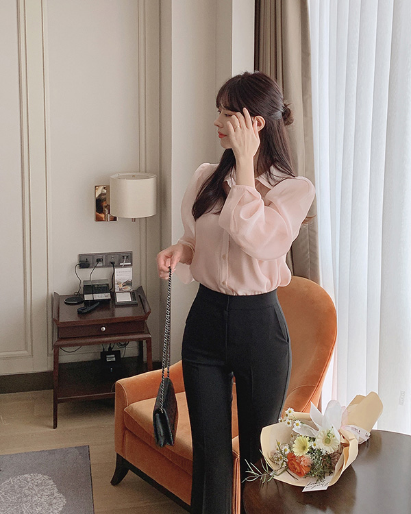 シフォンシャツブラウス | レディースファッション通販 - DHOLIC シフォンシャツブラウス | レディースファッション通販 - DHOLIC