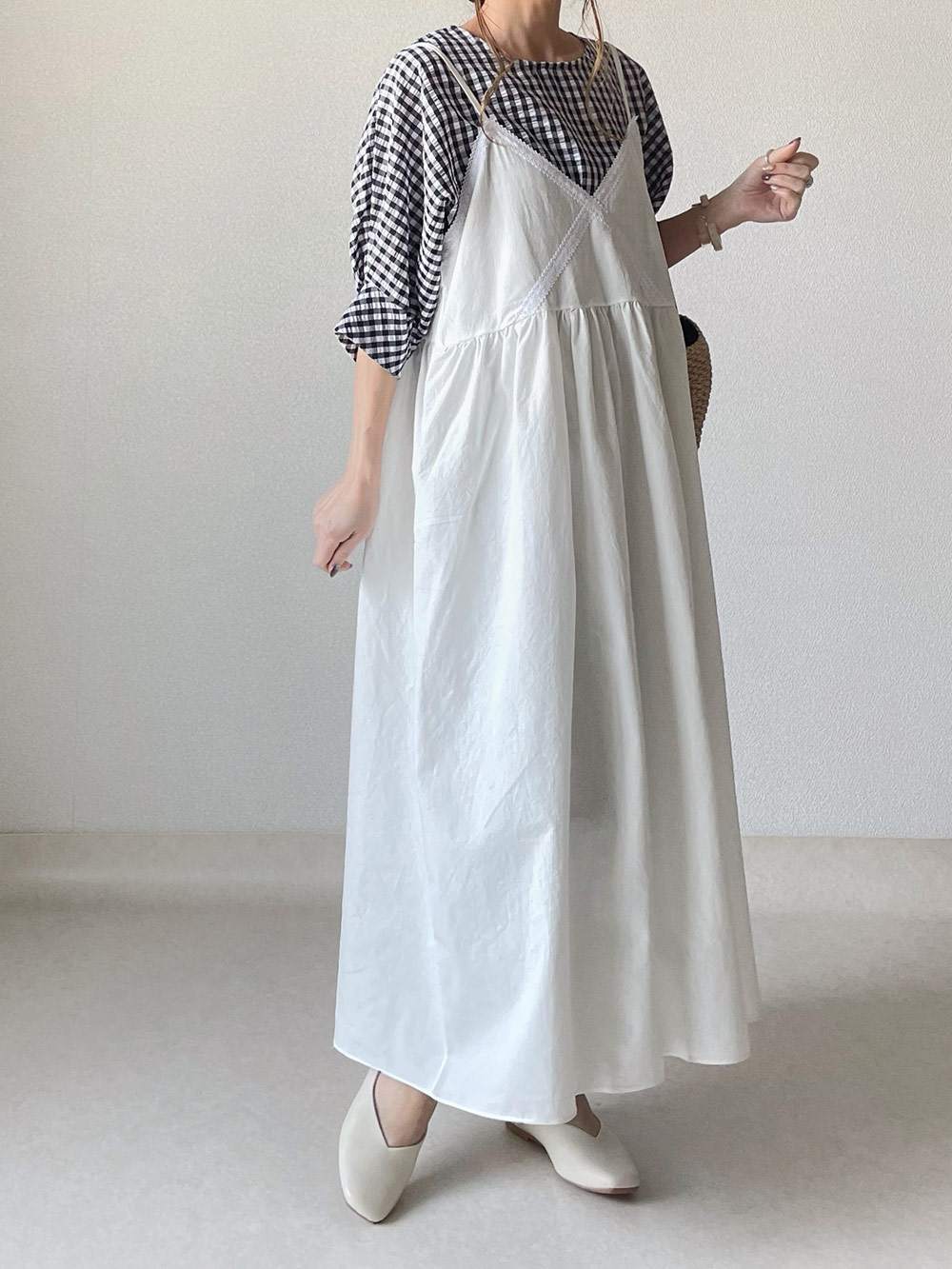 Diffusione Tessile「RIVOLI」コットン キャミワンピース 13057479_17_3.jpg