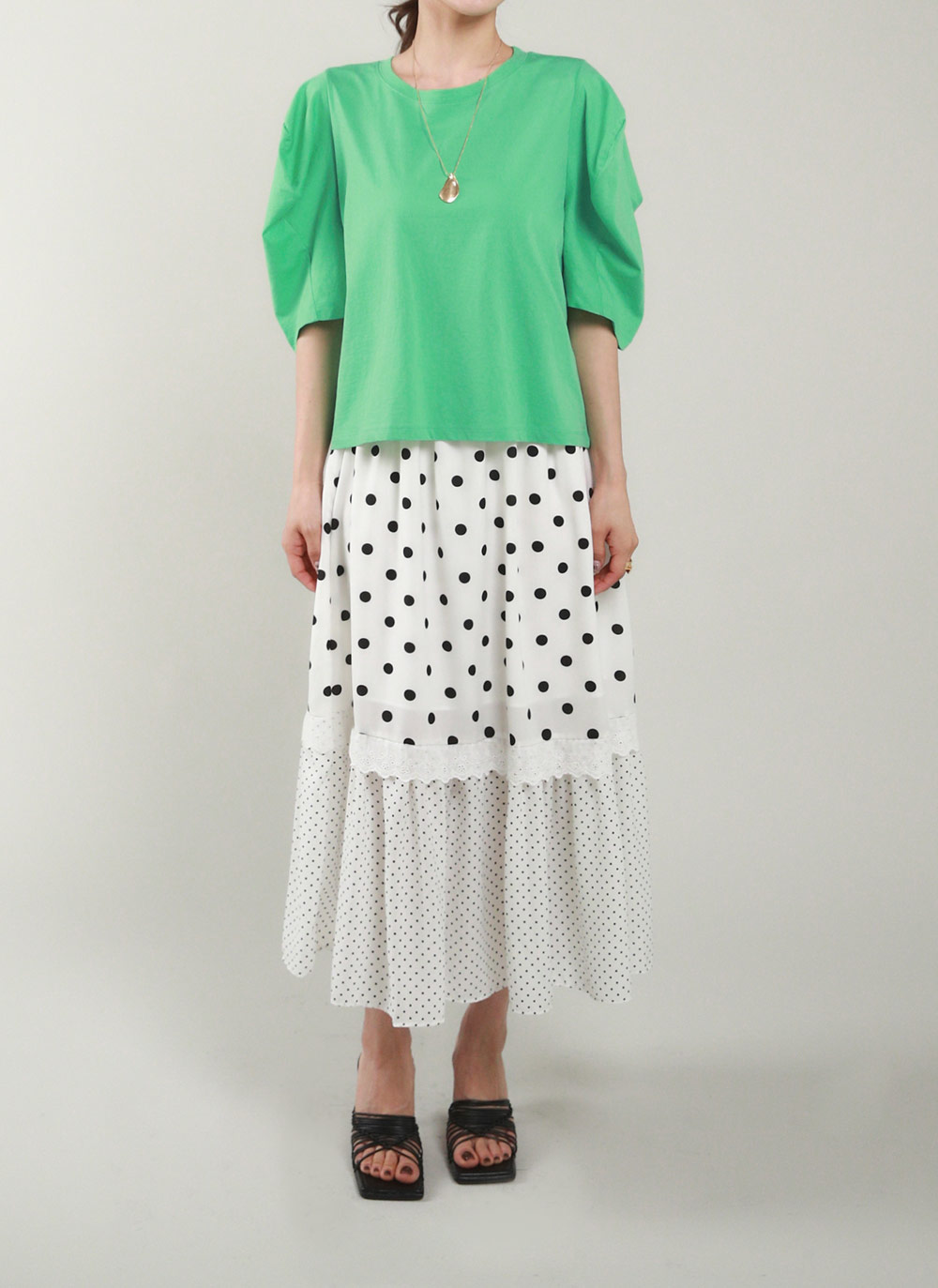 DT☆ MAX&Co.「LADY」プリーツ レース カート AMBIDEX Store 〇80ボイル ピンタック ティアードスカート(F