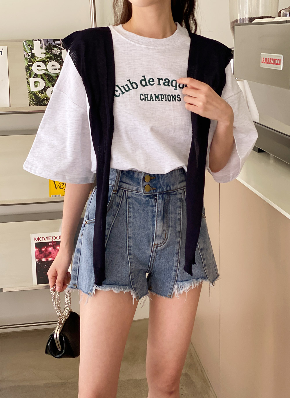 ツーボタンアンバランスショートパンツ | DHOLIC | 詳細画像9