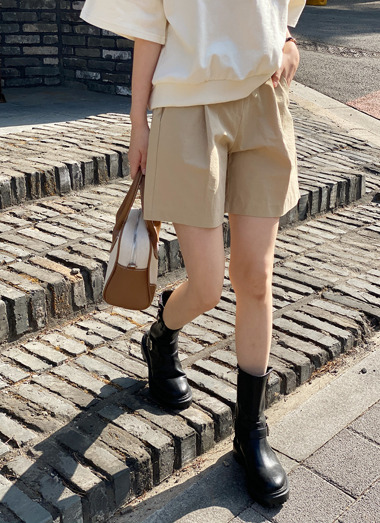ツータックハーフパンツ | レディースファッション通販 - DHOLIC