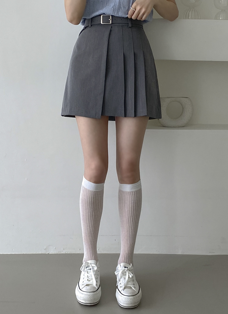 パンツ裏地ハーフプリーツスカート | レディースファッション通販 - DHOLIC