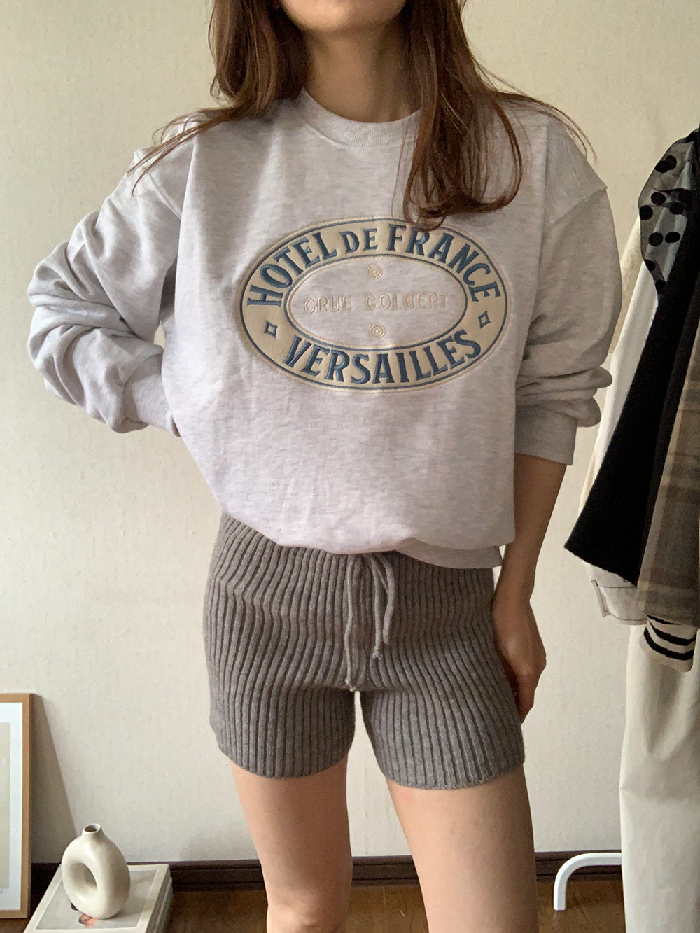 リブニットショートパンツ・p285902