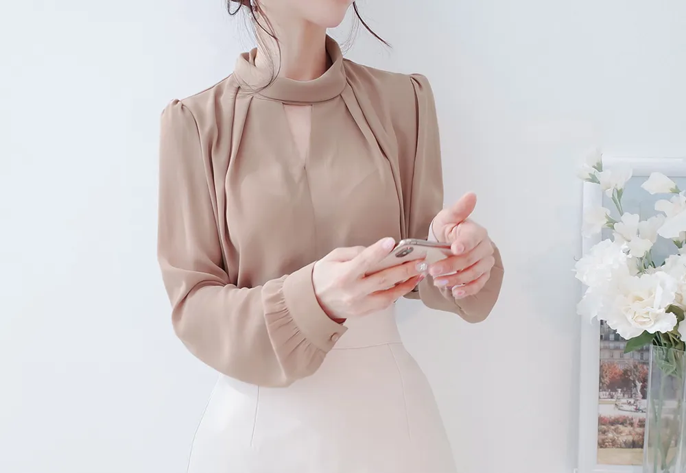 タックチョーカー風ネックブラウス | audreybubble | 詳細画像27