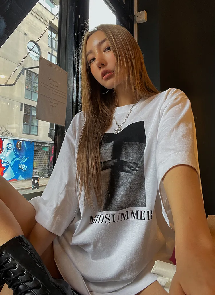 MIDSUMMERプリントTシャツ | ulan | 詳細画像1