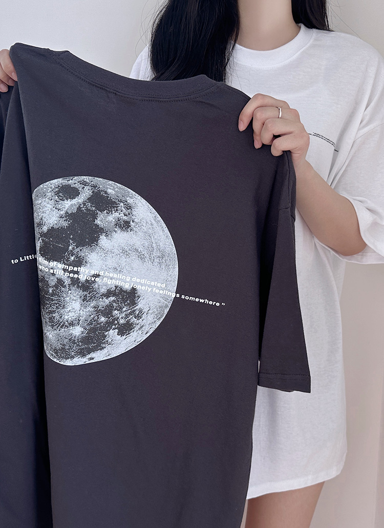 フルムーンバックプリントTシャツ | レディースファッション通販