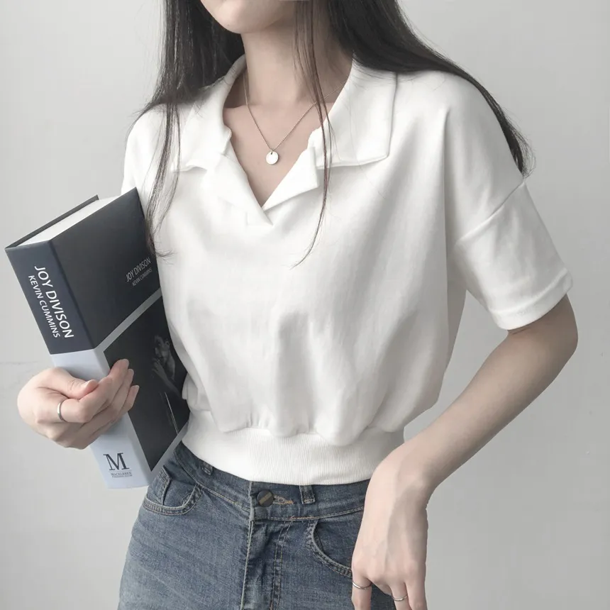 カラーネッククロップドTシャツ | lilisense | 詳細画像10