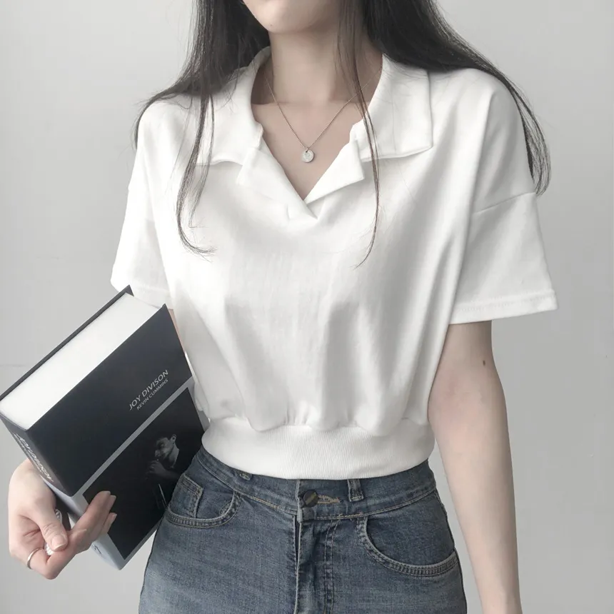 カラーネッククロップドTシャツ | lilisense | 詳細画像11