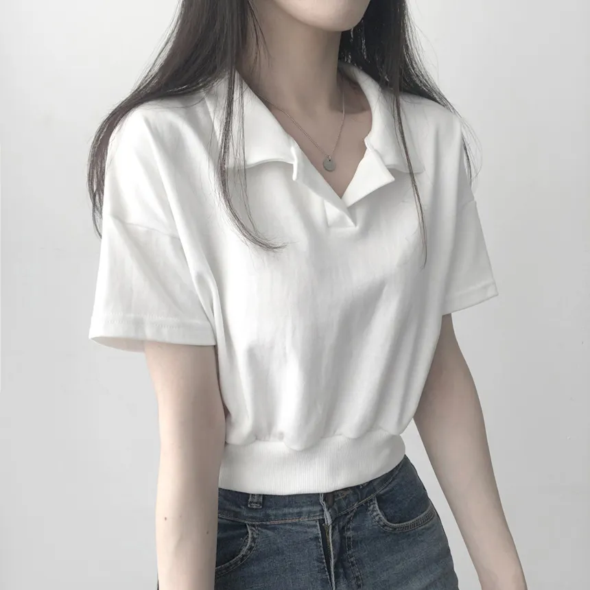 カラーネッククロップドTシャツ | lilisense | 詳細画像12