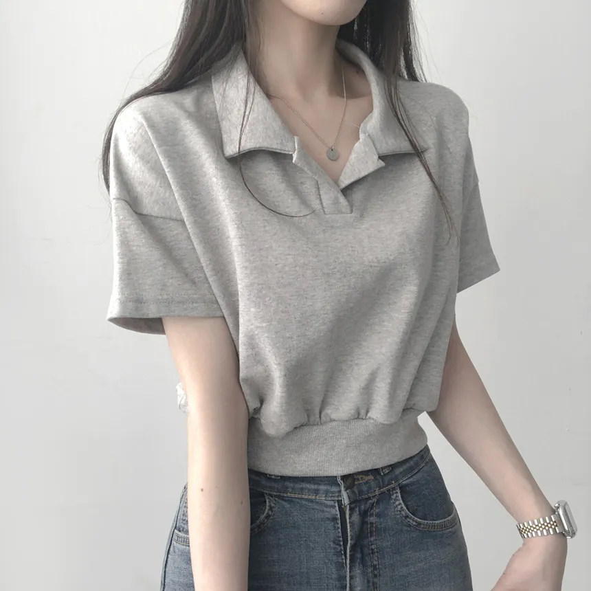 カラーネッククロップドTシャツ | lilisense | 詳細画像18