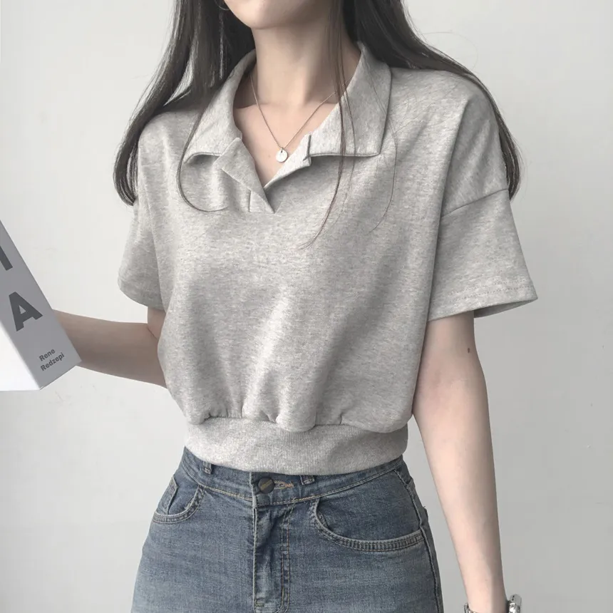 カラーネッククロップドTシャツ | lilisense | 詳細画像19