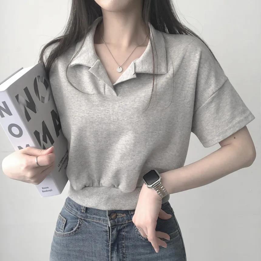 カラーネッククロップドTシャツ | lilisense | 詳細画像20