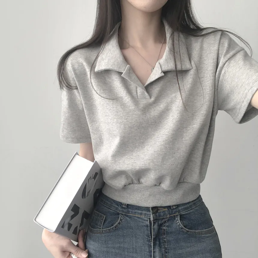 カラーネッククロップドTシャツ | lilisense | 詳細画像21