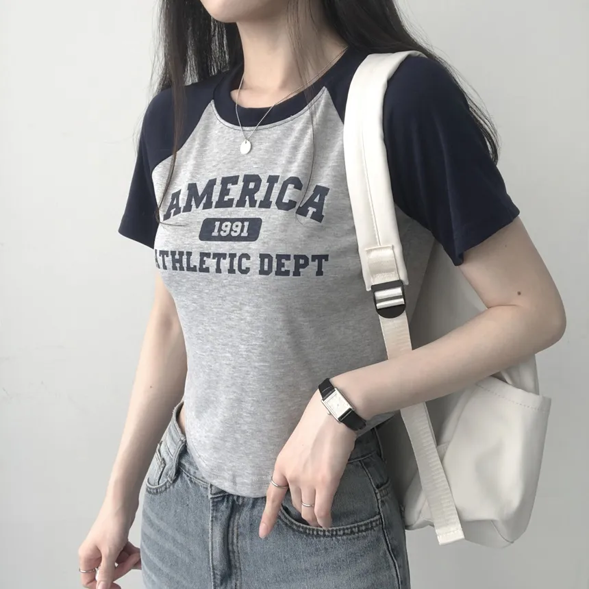 ラグランロゴTシャツ | lilisense | 詳細画像1