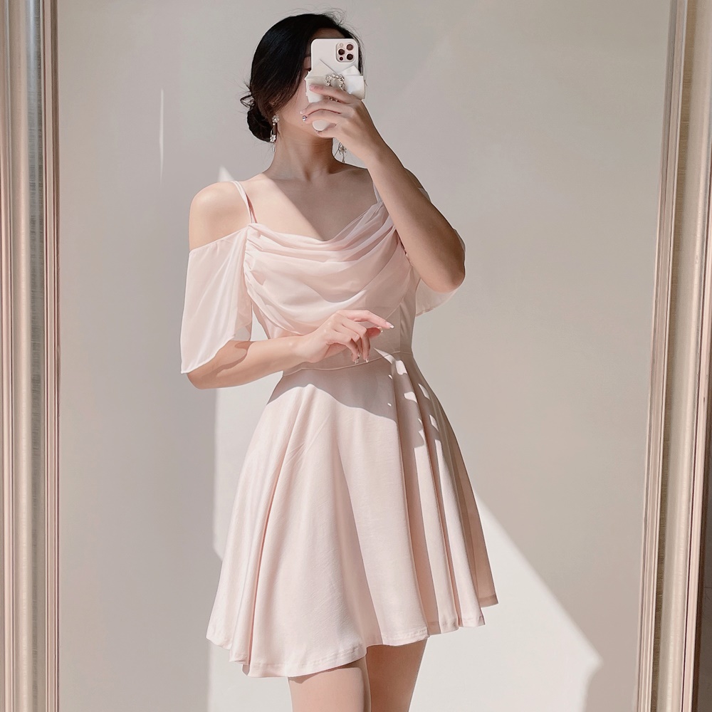 シルキータッチシフォンオフショルワンピース | レディース 