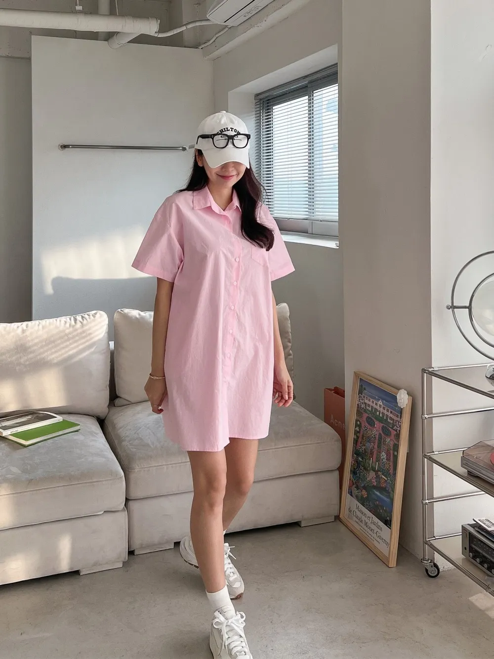 コットンミニシャツワンピース | レディースファッション通販 - DHOLIC