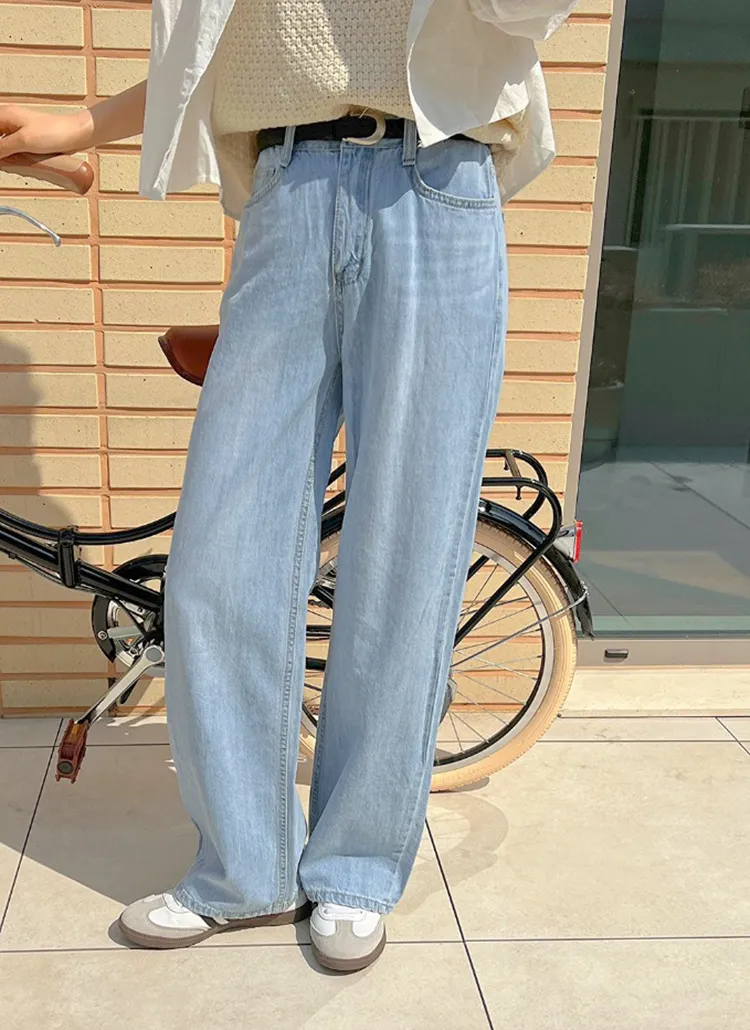 ワイドシルエットデニムパンツ | レディースファッション通販 - DHOLIC