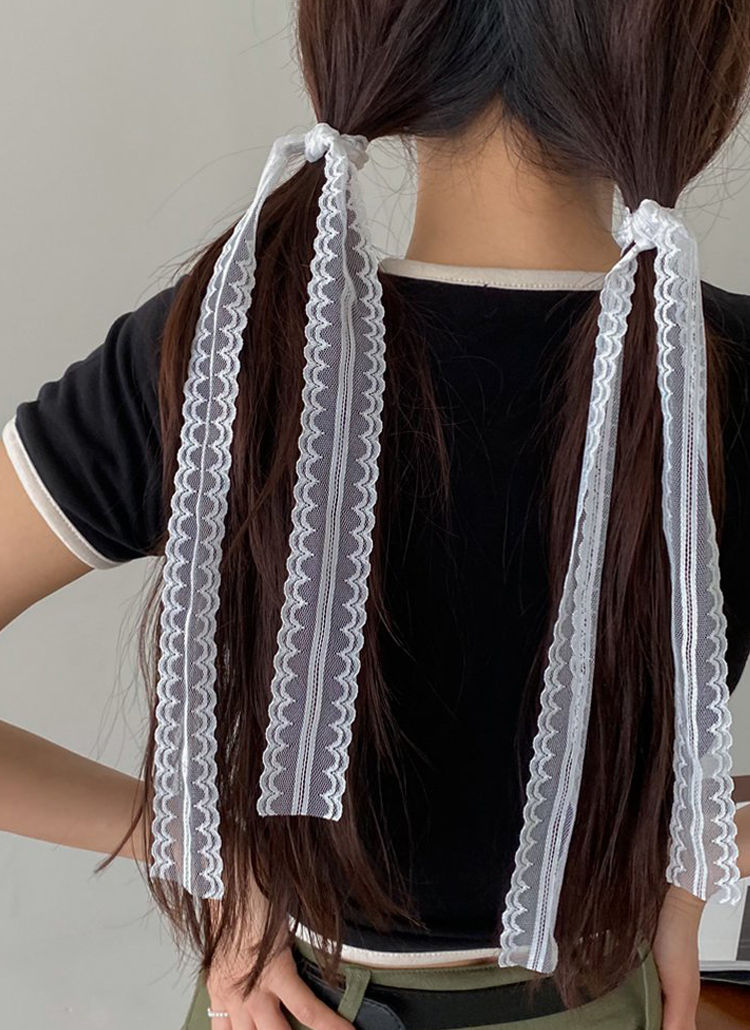 レースリボンヘアゴム2SETのサムネイル