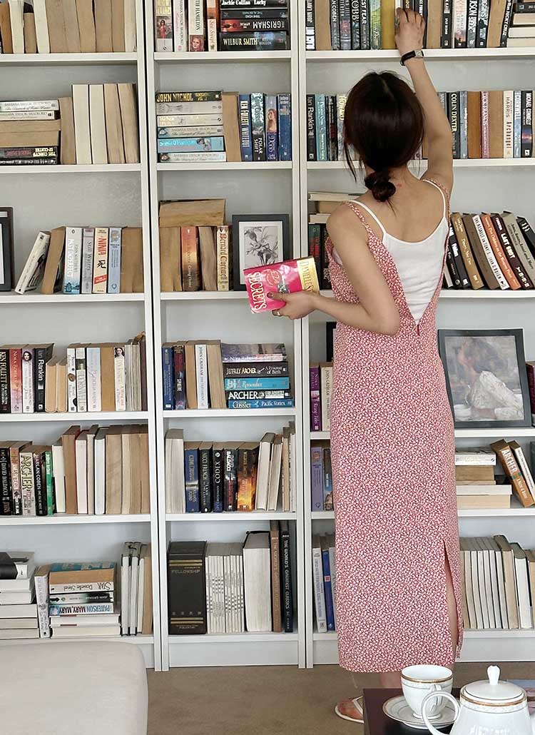 バックレス花柄キャミワンピースのサムネイル