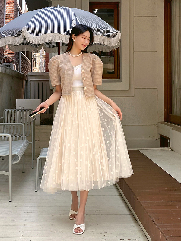 ドットチュールスカート | レディースファッション通販 - DHOLIC