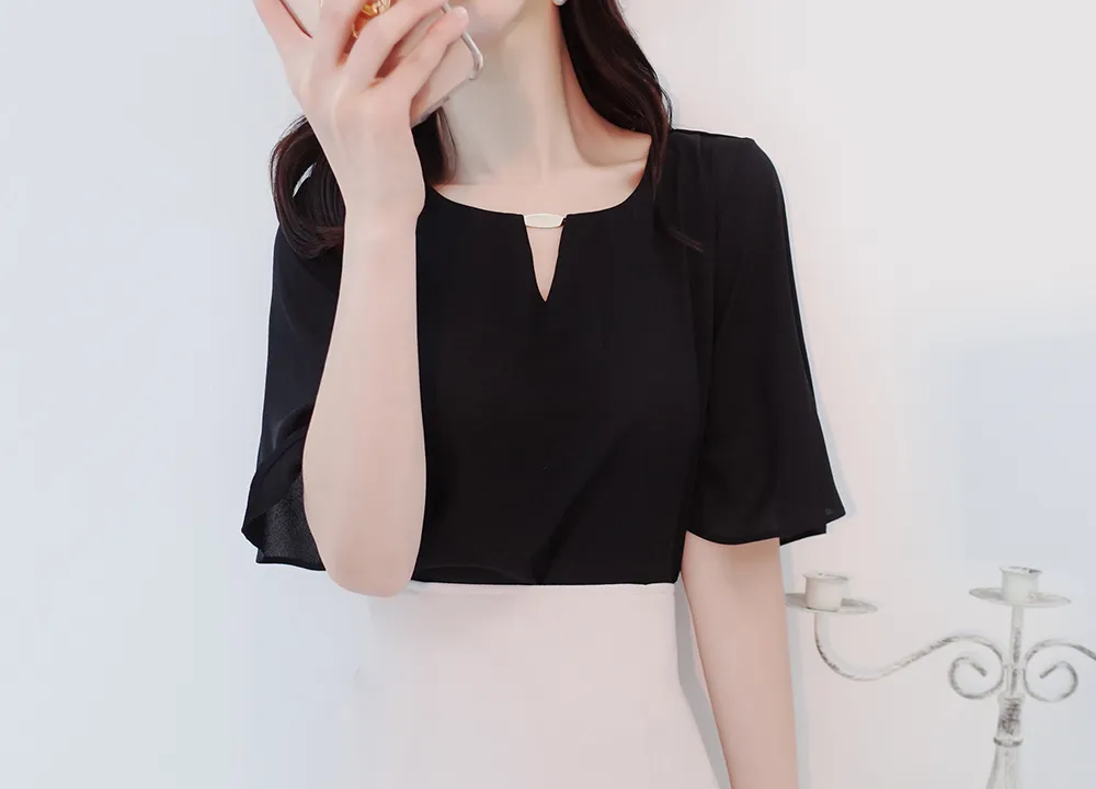プレートVネックブラウス | audreybubble | 詳細画像15