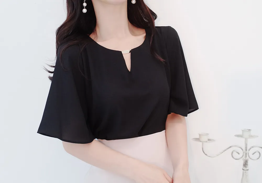 プレートVネックブラウス | audreybubble | 詳細画像16