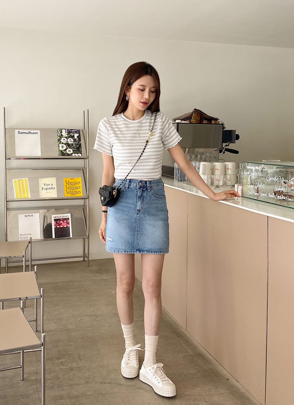 双子可♡美品♡denim dungaree ダメージデニムスカート 双子可美品denim dungaree ダメージデニムスカート