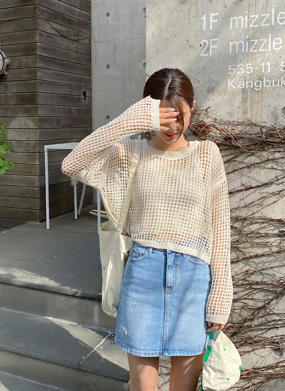 ダメージデニムミニスカート | レディースファッション通販 - DHOLIC