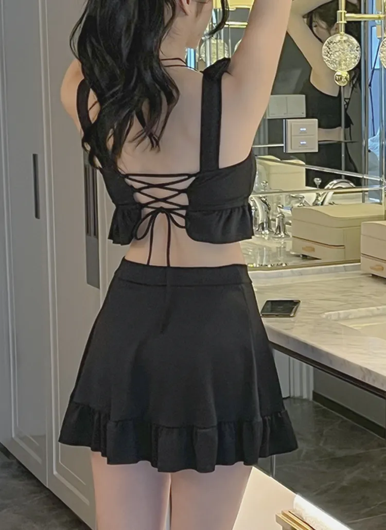 バックレースアップフリルビキニ | dangosister | 詳細画像6